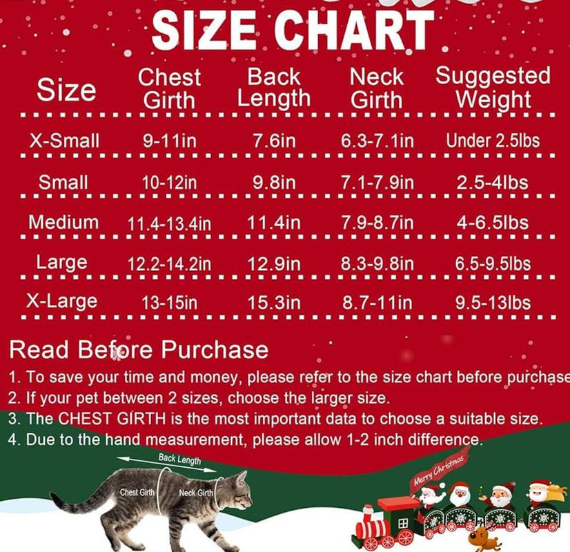 Warme Winter-Strickpullover für Hunde & Katzen (Weihnachts-Design: Rentier, Schneeflocke)