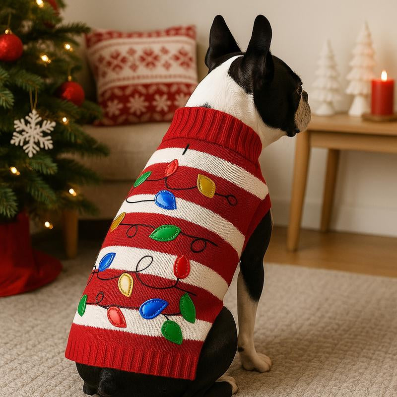 Weihnachtlicher Pullover für Haustiere: Kuschelige, warme Winterkleidung für Hunde & Katzen