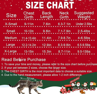 Warme Winter-Strickpullover für Hunde & Katzen (Weihnachts-Design: Rentier, Schneeflocke)