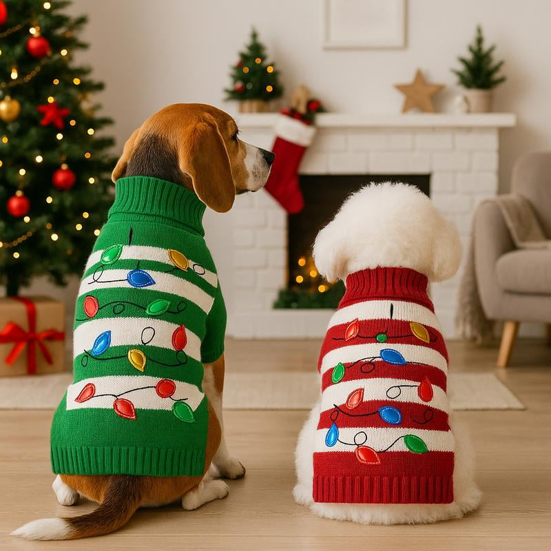 Weihnachtlicher Pullover für Haustiere: Kuschelige, warme Winterkleidung für Hunde & Katzen