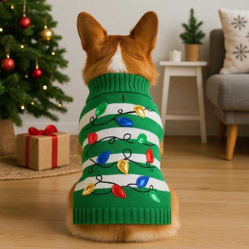 Weihnachtlicher Pullover für Haustiere: Kuschelige, warme Winterkleidung für Hunde & Katzen