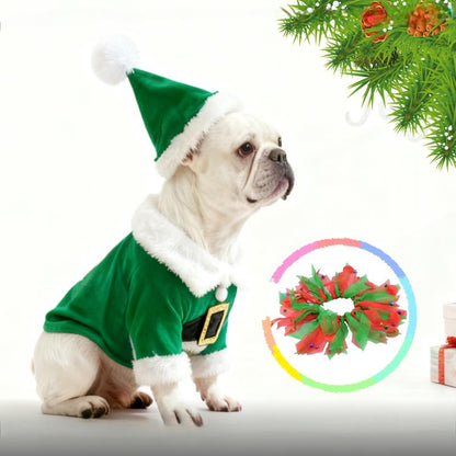Weihnachten Santa Haustier-Kostüm (Hund & Katze) - Weihnachts-Outfit