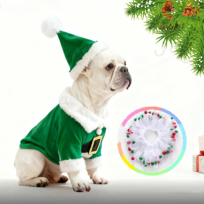 Weihnachten Santa Haustier-Kostüm (Hund & Katze) - Weihnachts-Outfit