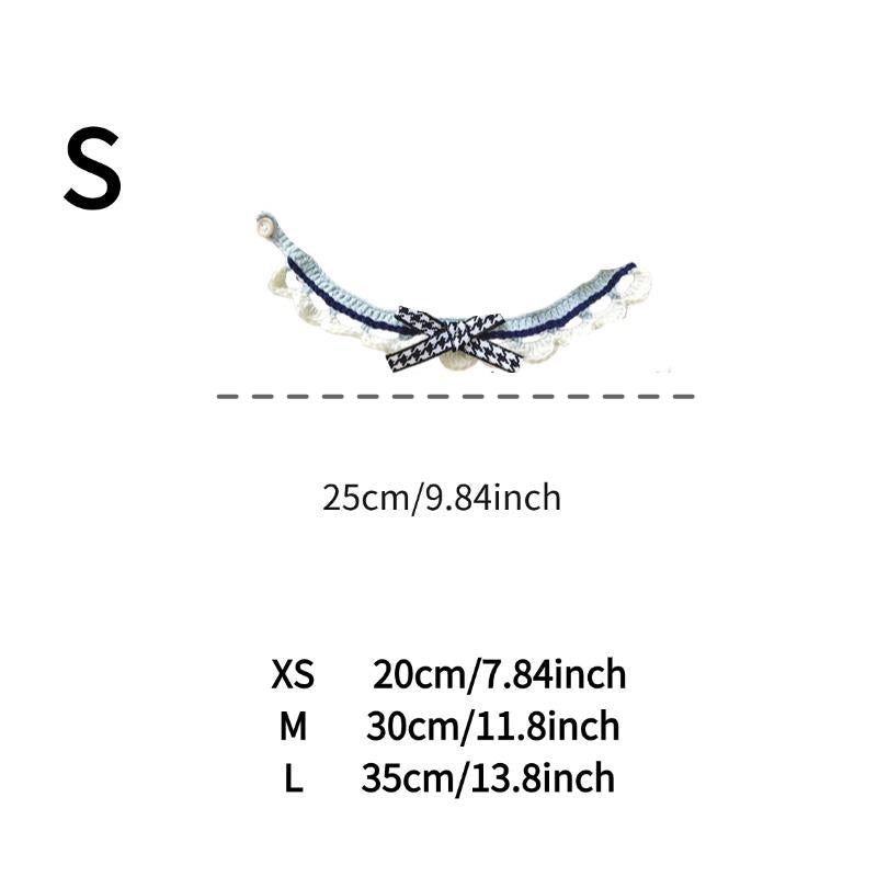 Niedlicher Blumen-Strickschal für Haustiere: Häkel-Kragen aus Wolle für Katzen, Hunde & Kaninchen