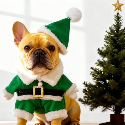 Weihnachten Santa Haustier-Kostüm (Hund & Katze) - Weihnachts-Outfit